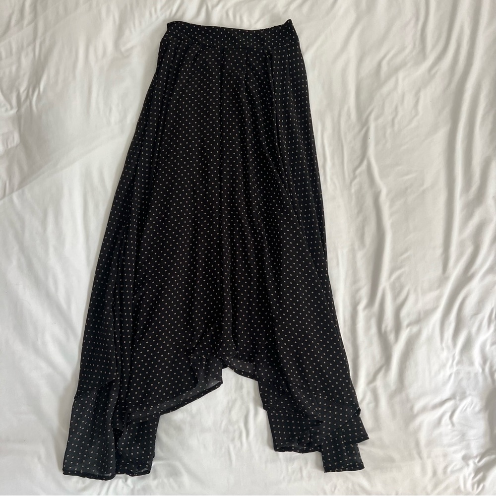 Free People Polka Dot Maxi Skirt